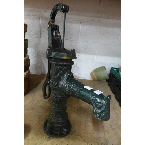 2218 - A cast iron vintage style water pump