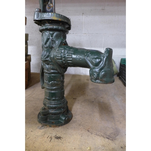 2218 - A cast iron vintage style water pump