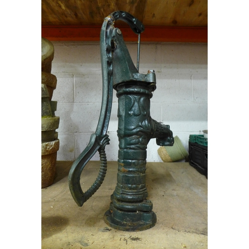 2218 - A cast iron vintage style water pump