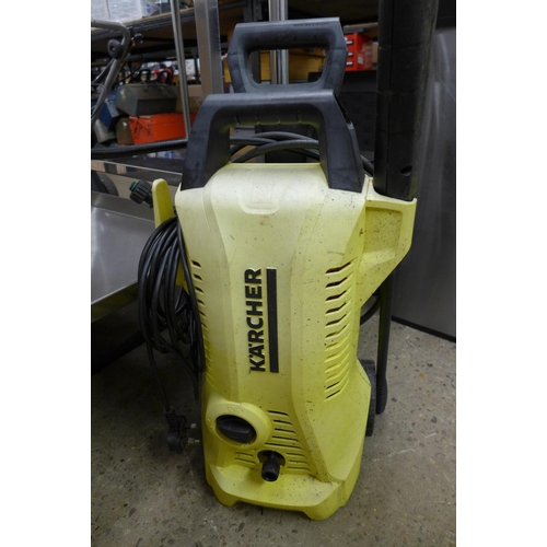 2235 - 6 assorted pressure washers including a Karcher Compact, Karcher K4.130, Power Max 1700W patio and c... 