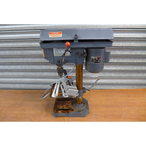 2241 - A Clarke Metal Worker CDP101B, 230V, 245W drill press and a small machine vice