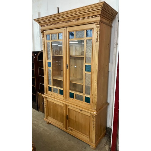 121 - A large 19th Century style French pine bookcase