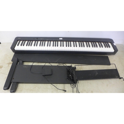 2106 - A Casio CDP-S110 88 key digital piano and stand