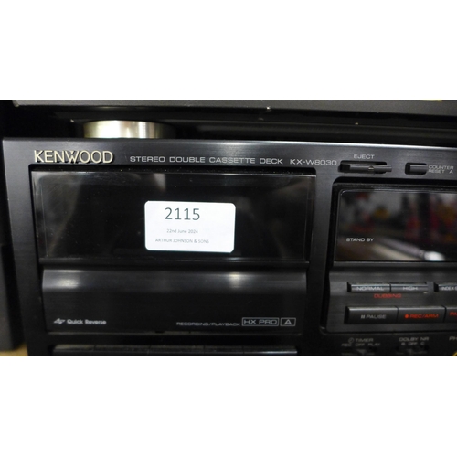 2115 - A quantity of Hi-fi stereo equipment including a Technics SL-PG480A CD player, Technics SA-GX100L st... 