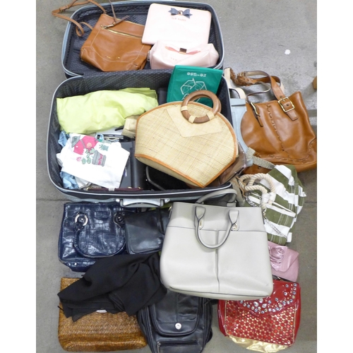 1164 - A collection of approximately twenty bags and purses including Ted Baker **PLEASE NOTE THIS LOT IS N... 