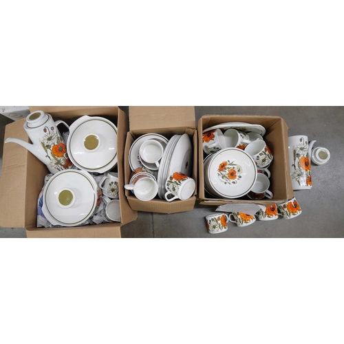 1169 - Two boxes of china, J&G Meakin Poppy **PLEASE NOTE THIS LOT IS NOT ELIGIBLE FOR IN-HOUSE POSTING AND... 