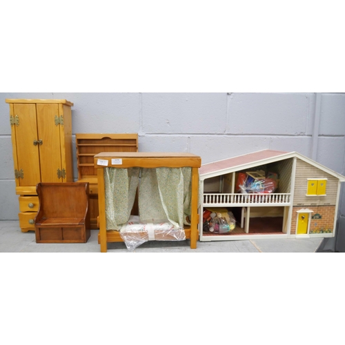 1172 - A collection of wooden furniture, Barbie scale **PLEASE NOTE THIS LOT IS NOT ELIGIBLE FOR IN-HOUSE P... 