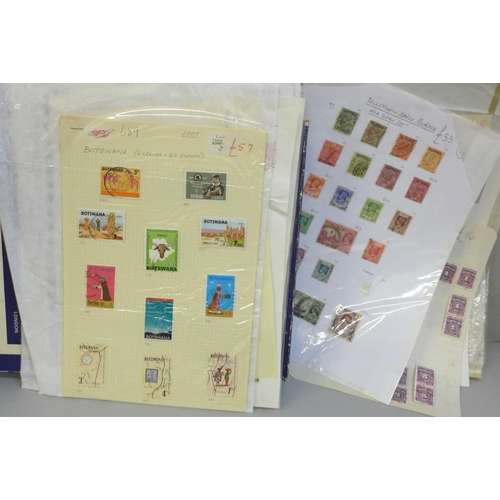 658 - A quantity of stamps on sheets and stocksheets, catalogues over £3,500