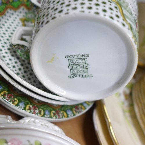 659 - A Copeland Spode tea for two tea set, Paragon tea wares, trinket pots, etc. **PLEASE NOTE THIS LOT I... 