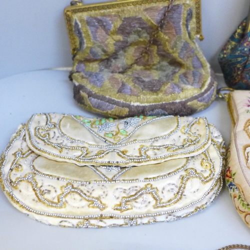 674 - Eight lady's purses, 1900s onwards
