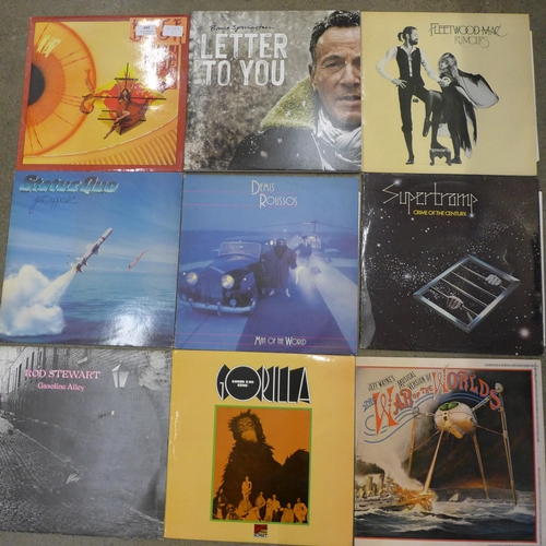 692 - Sixteen LP records, Kate Bush, Bruce Springsteen, Pink Floyd, etc.
