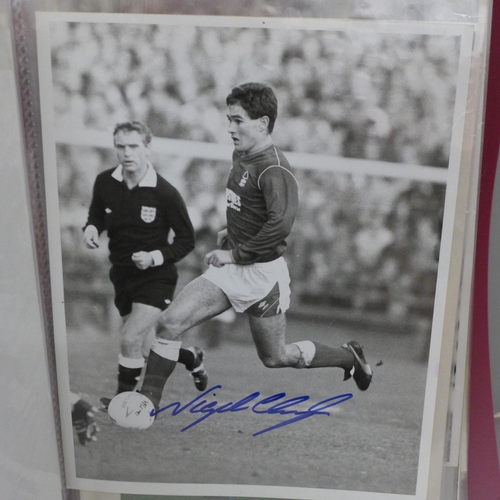 701 - An album of sixty signed football press photographs