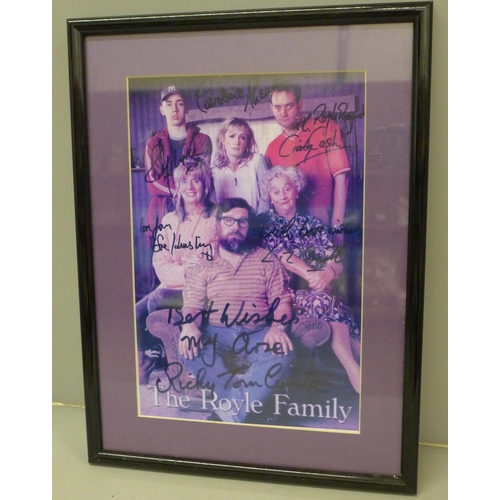 716 - A Royle Family fully signed display