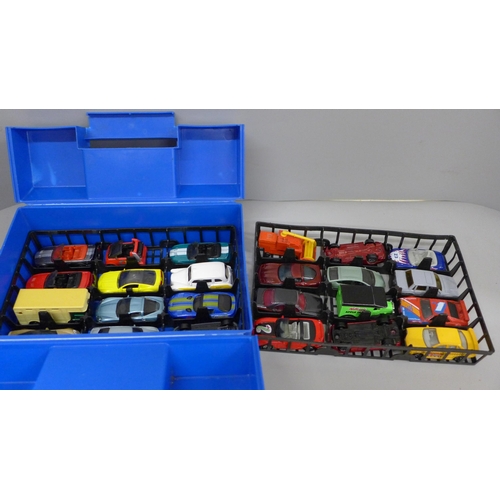 718 - Twenty four Matchbox model vehicles and a Matchbox case