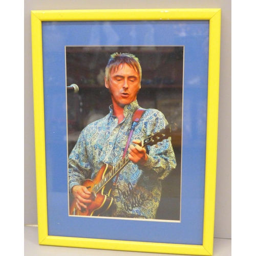 720 - The Jam, Paul Weller signed display
