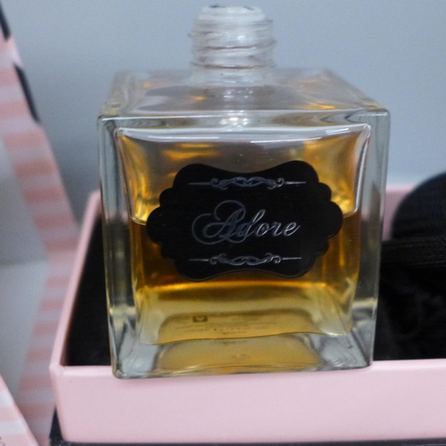 721 - Four perfumes, Jennifer Lopez Deseo, Adore, Betty Boop Princess and Rue Pergolese Gold