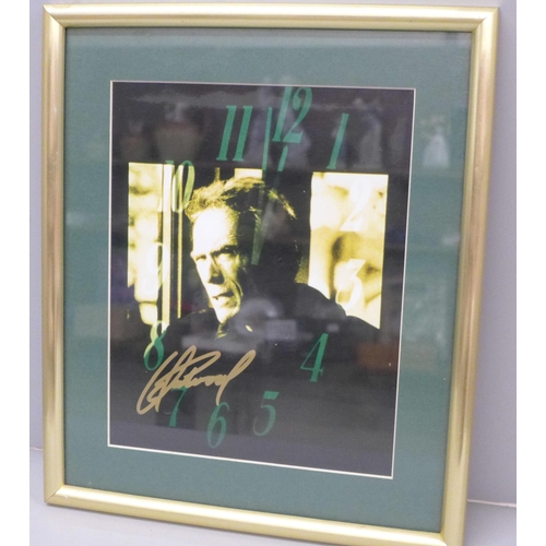722 - A Clint Eastwood signed display
