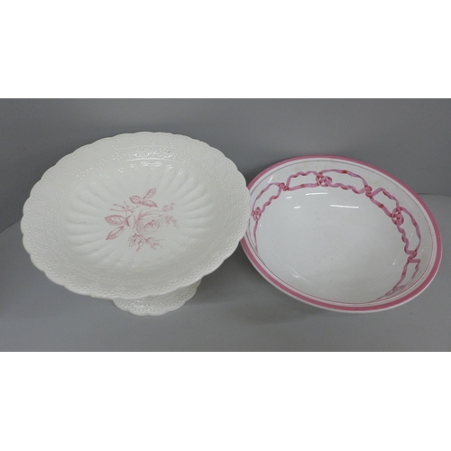 726 - A Minton 1864 bowl and a Copeland tazza