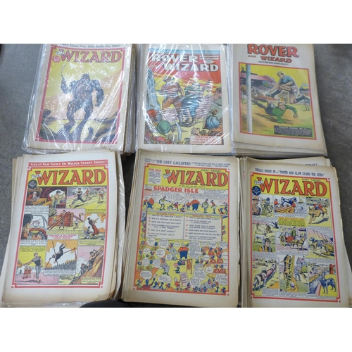 732 - 1930s-1960s comics, Rover, Wizard, Adventure, Hornet comics mainly 1950s, 280*