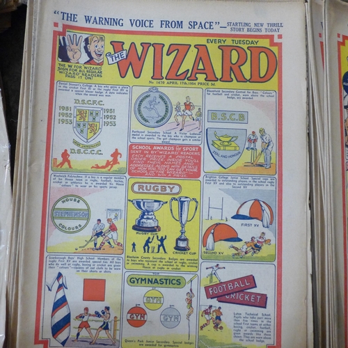 732 - 1930s-1960s comics, Rover, Wizard, Adventure, Hornet comics mainly 1950s, 280*