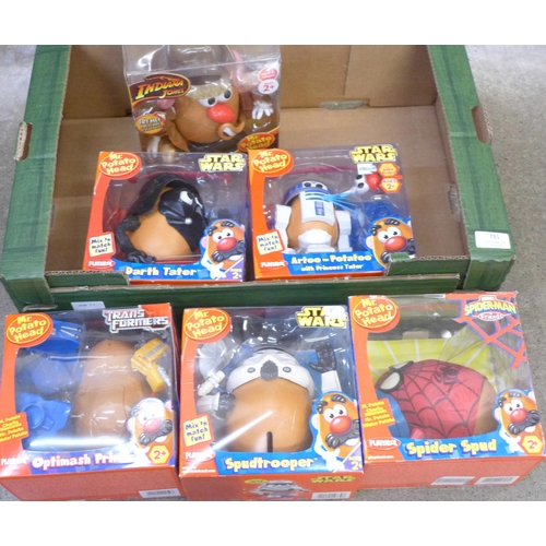 751 - Six Mr Potato Head toys, boxed