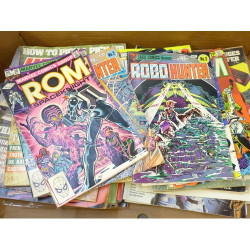 756 - A box of various computer magazines and comics