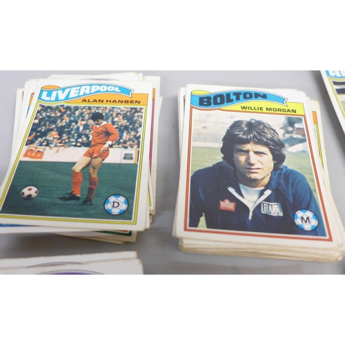 758B - A collection of Topps footballers cards, approximately 270 in total, some duplicates