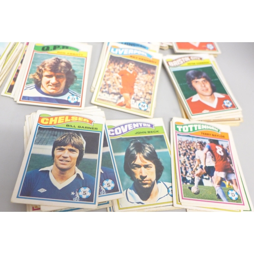 758B - A collection of Topps footballers cards, approximately 270 in total, some duplicates