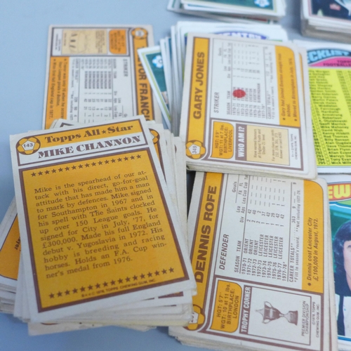 758B - A collection of Topps footballers cards, approximately 270 in total, some duplicates