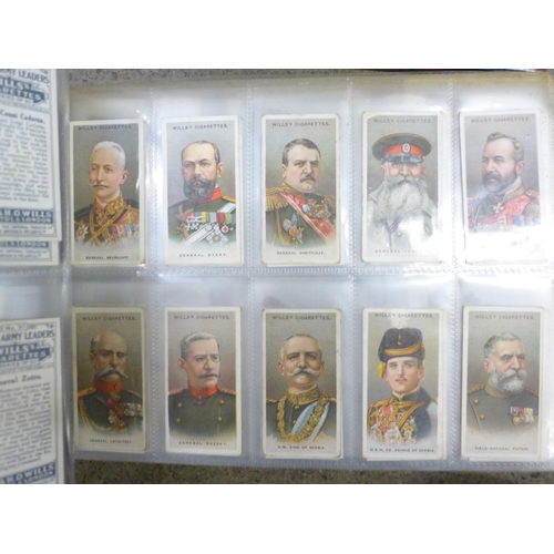 762 - A collection of cigarette cards