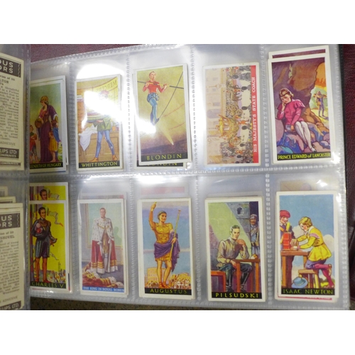 762 - A collection of cigarette cards