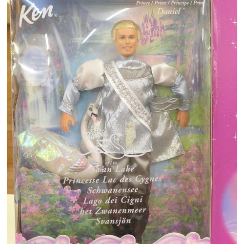 767 - A Barbie Cinderella's Carriage set and a Ken Swan Lake Prince Daniel figure, both boxed and unopened