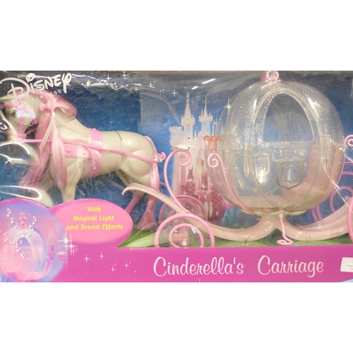 767 - A Barbie Cinderella's Carriage set and a Ken Swan Lake Prince Daniel figure, both boxed and unopened