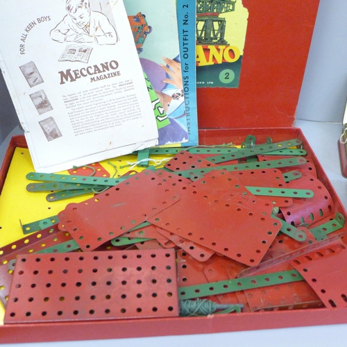 781 - A collection of Meccano including No 2 set and Accessory Outfit