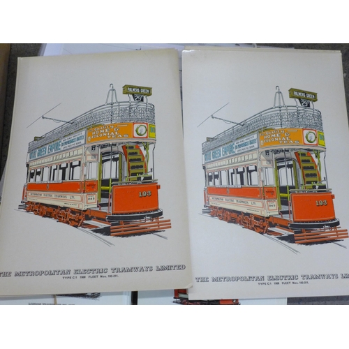 791 - A collection of over seventy tram reference periodicals from the 1960s onwards, including over 500 t... 