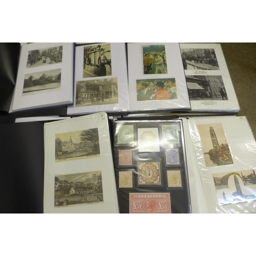 792 - A large collection, in twenty albums, of over 400 mainly Real Photo postcards covering many topograp... 