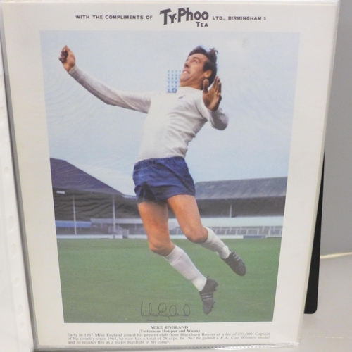 797A - A collection of TyPhoo Tea large footballers picture cards, 45 in total