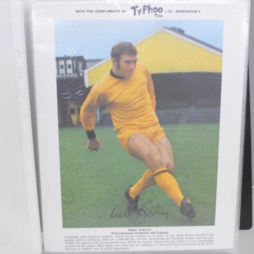 797A - A collection of TyPhoo Tea large footballers picture cards, 45 in total