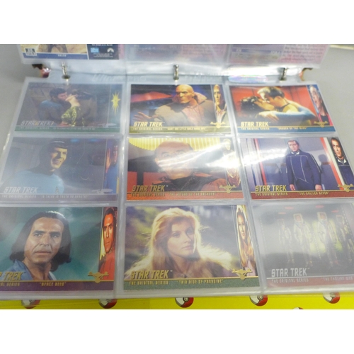 801A - An album of Star Trek collectors cards