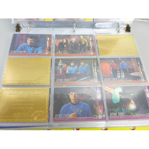 801A - An album of Star Trek collectors cards