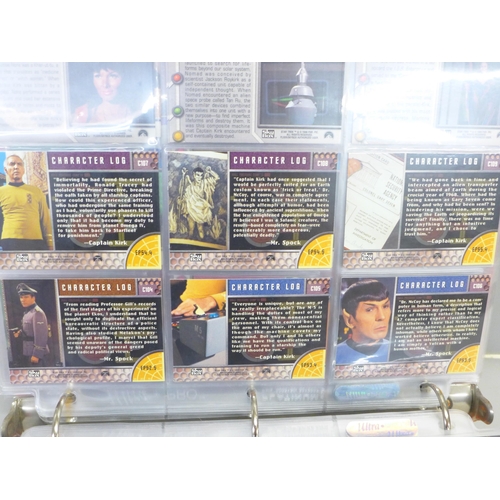 801A - An album of Star Trek collectors cards