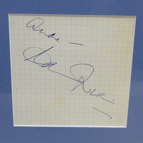 822 - A David Niven signed display