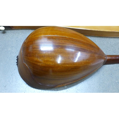 850 - An Italian mandolin and a handmade wooden Dulcimer
