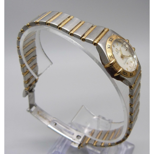 868 - A lady's Omega Constellation wristwatch, boxed