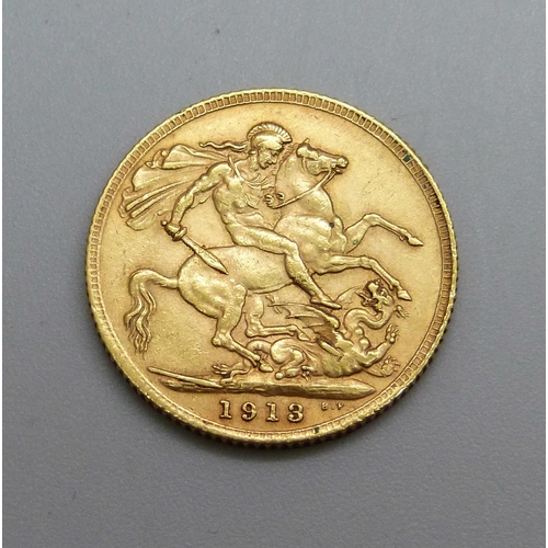 965 - A George V 1913 full sovereign