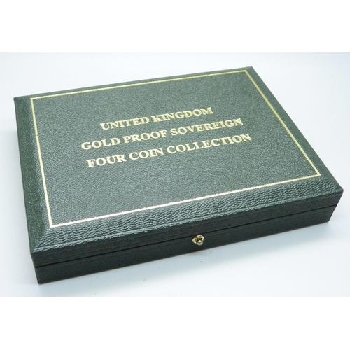 994D - A Royal Mint The 2001 UK Gold Proof Four-Coin Sovereign Collection, No. 0230