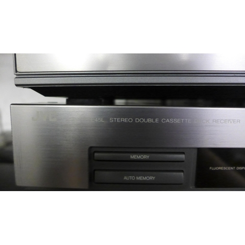 2128 - JVC hi-fi separates system including E45C amp, AL-E45 turntable, graphics equalizer XLE45 CD player ... 