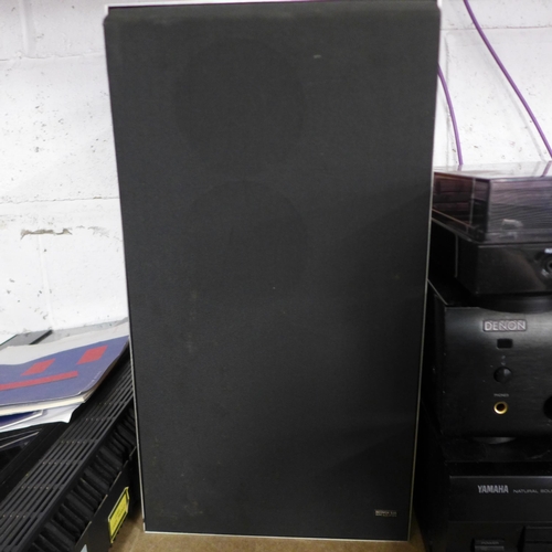 2130 - A quantity of stereo equipment including Yamaha DSP-A492 Natural Sound AV amplifier, a Denon PMA-520... 