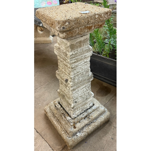 324 - A Victorian style garden pedestal