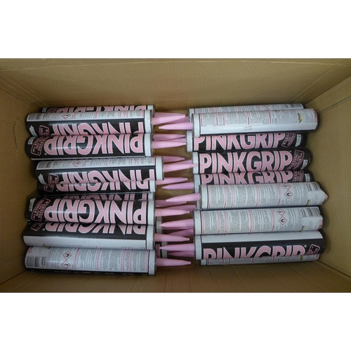 2279 - 24 tubes of Ever Build Pinkgrip direct bond adhesive - 350ml per tube